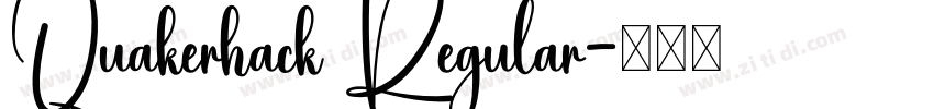 Quakerhack Regular字体转换